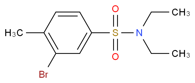 N,N-DIETHYL 3-BROMO-4-METHYLBENZENESULFONAMIDE_Molecular_structure_CAS_850429-71-9)