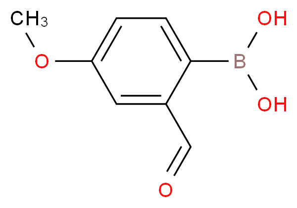 2-Formyl-4-methoxybenzeneboronic acid_Molecular_structure_CAS_139962-95-1)
