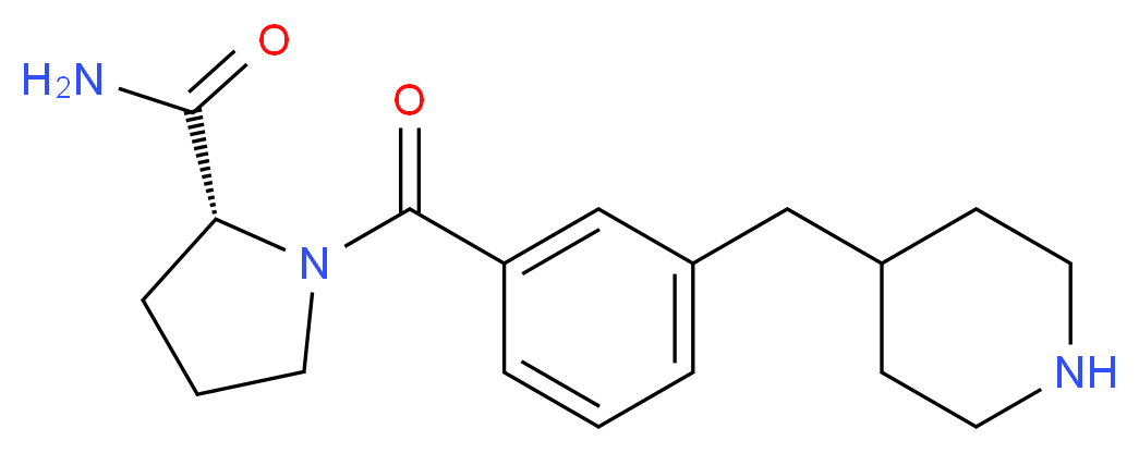 1-[3-(4-piperidinylmethyl)benzoyl]-D-prolinamide_Molecular_structure_CAS_)