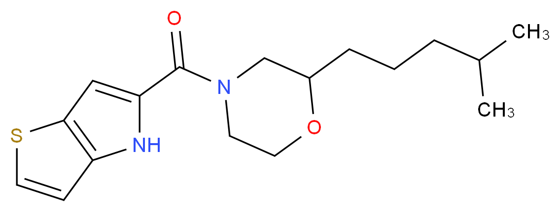5-{[2-(4-methylpentyl)-4-morpholinyl]carbonyl}-4H-thieno[3,2-b]pyrrole_Molecular_structure_CAS_)