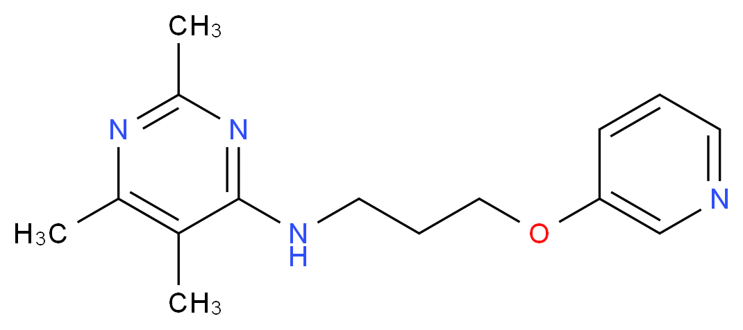2,5,6-trimethyl-N-[3-(pyridin-3-yloxy)propyl]pyrimidin-4-amine_Molecular_structure_CAS_)