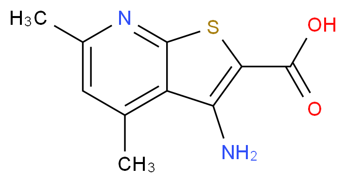3-amino-4,6-dimethylthieno[2,3-b]pyridine-2-carboxylic acid_Molecular_structure_CAS_58327-76-7)
