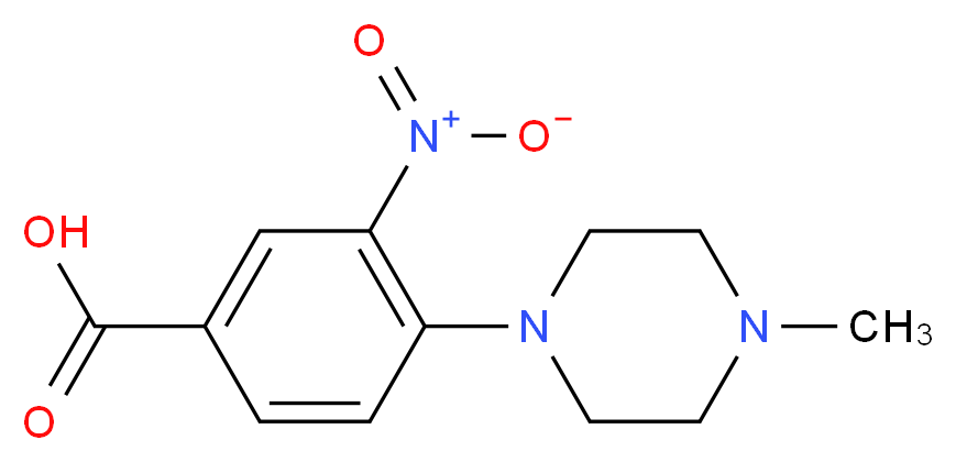4-(4-Methylpiperazino)-3-nitrobenzene-carboxylic acid_Molecular_structure_CAS_)