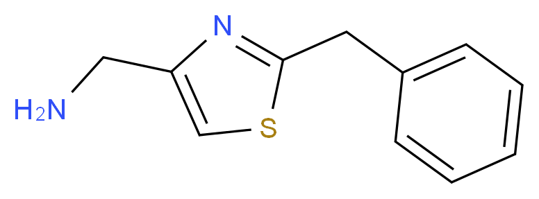C-(2-BENZYL-THIAZOL-4-YL)-METHYLAMINE_Molecular_structure_CAS_608515-43-1)