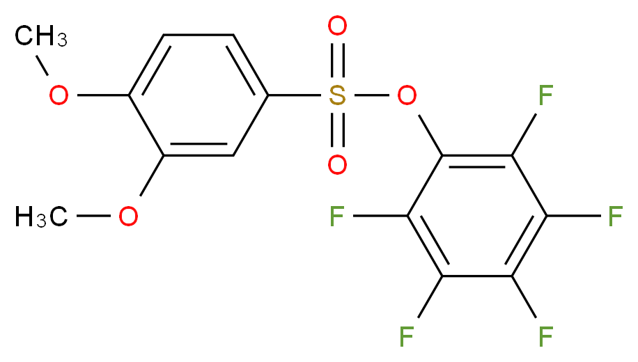 2,3,4,5,6-Pentafluorophenyl 3,4-dimethoxybenzenesulfonate_Molecular_structure_CAS_)