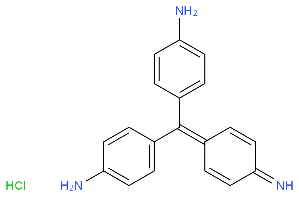 4,4'-((4-Iminocyclohexa-2,5-dien-1-ylidene)methylene)dianiline hydrochloride_Molecular_structure_CAS_569-61-9)