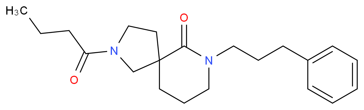 2-butyryl-7-(3-phenylpropyl)-2,7-diazaspiro[4.5]decan-6-one_Molecular_structure_CAS_)
