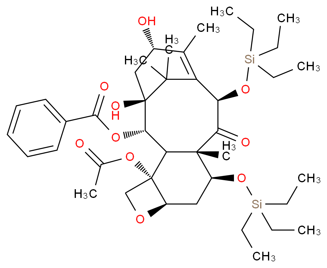 7,10-Bis[O-(triethylsilyl)]-10-deacetyl Baccatin III_Molecular_structure_CAS_149107-84-6)