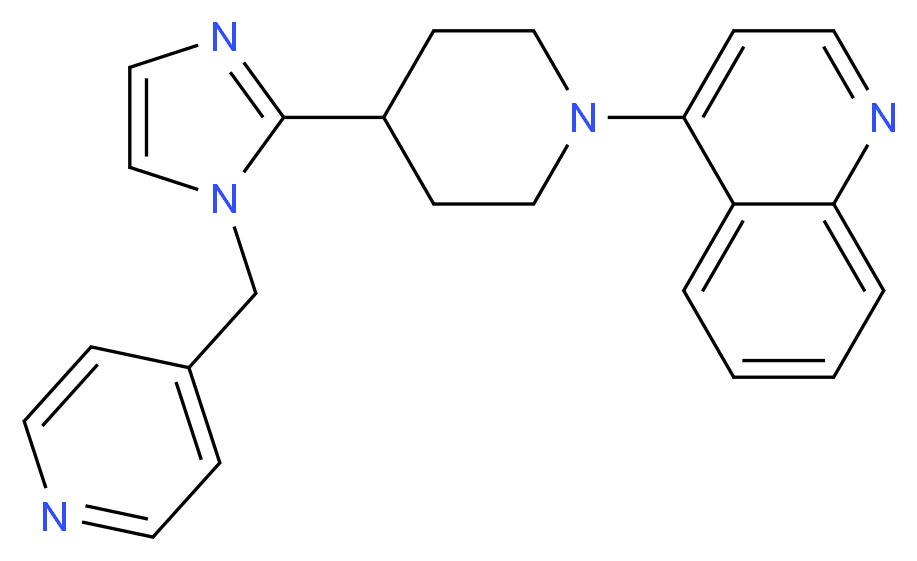 4-{4-[1-(4-pyridinylmethyl)-1H-imidazol-2-yl]-1-piperidinyl}quinoline_Molecular_structure_CAS_)