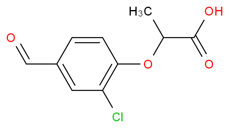 2-(2-chloro-4-formylphenoxy)propanoic acid_Molecular_structure_CAS_812642-71-0)