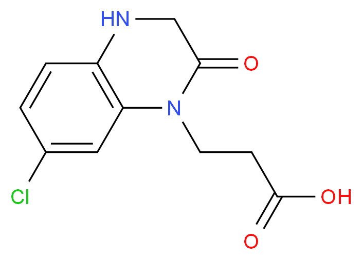 6-Chloro-2,3-dihydro-3-oxo-4H-1,4-benzoxazine-4-propionic acid_Molecular_structure_CAS_351003-03-7)