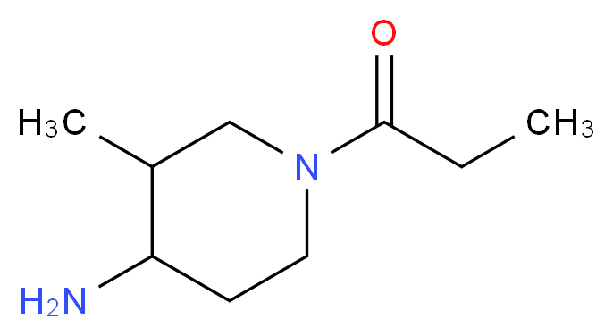 1-(4-amino-3-methylpiperidin-1-yl)propan-1-one_Molecular_structure_CAS_)