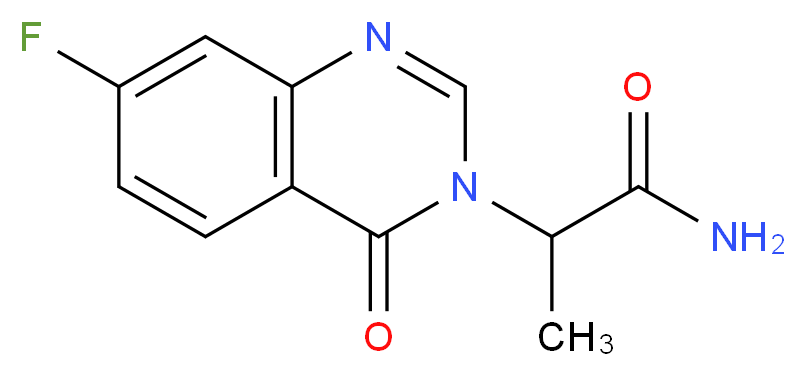 2-(7-fluoro-4-oxoquinazolin-3(4H)-yl)propanamide_Molecular_structure_CAS_)