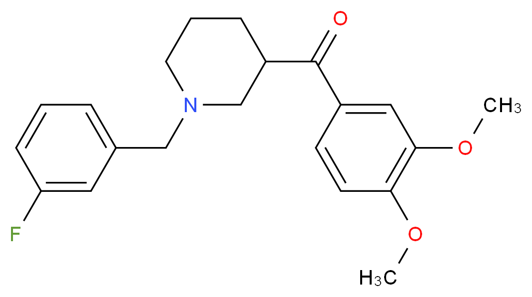 (3,4-dimethoxyphenyl)[1-(3-fluorobenzyl)-3-piperidinyl]methanone_Molecular_structure_CAS_)