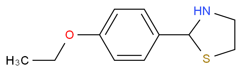 2-(4-Ethoxyphenyl)-1,3-thiazolidine_Molecular_structure_CAS_)
