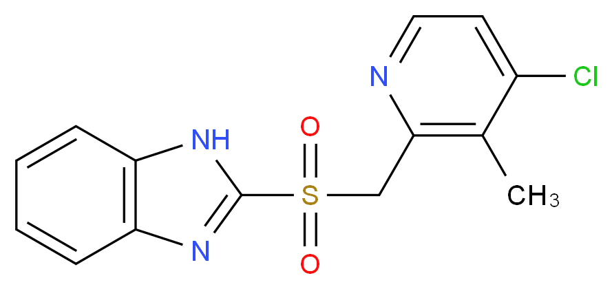 4-Desmethoxypropoxyl-4-chloro Rabeprazole Sulfone_Molecular_structure_CAS_1159977-27-1)