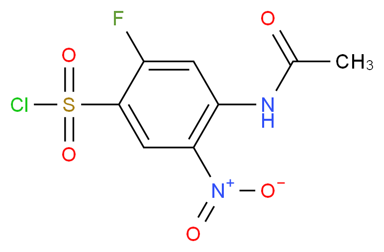 4-acetamido-2-fluoro-5-nitrobenzene-1-sulfonyl chloride_Molecular_structure_CAS_)