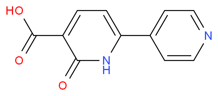 2-oxo-6-(pyridin-4-yl)-1,2-dihydropyridine-3-carboxylic acid_Molecular_structure_CAS_)