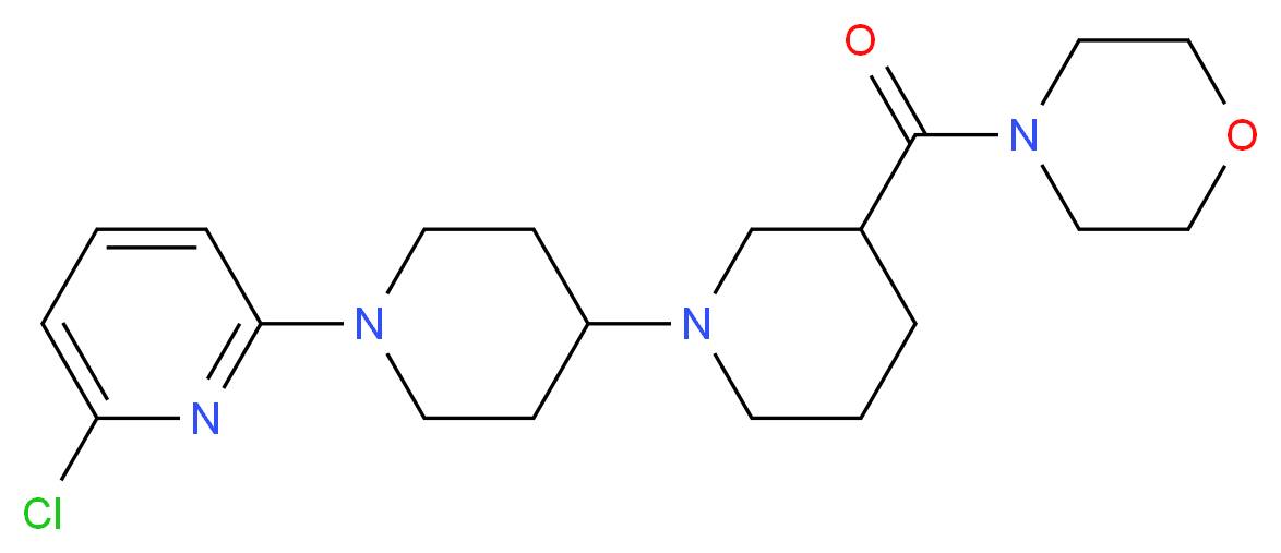 1'-(6-chloropyridin-2-yl)-3-(morpholin-4-ylcarbonyl)-1,4'-bipiperidine_Molecular_structure_CAS_)