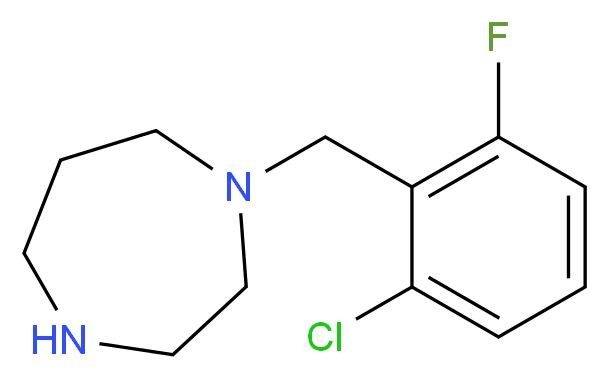 1-(2-chloro-6-fluorobenzyl)-1,4-diazepane_Molecular_structure_CAS_244022-69-3)
