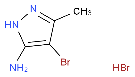 4-bromo-3-methyl-1H-pyrazol-5-amine hydrobromide_Molecular_structure_CAS_167683-86-5)