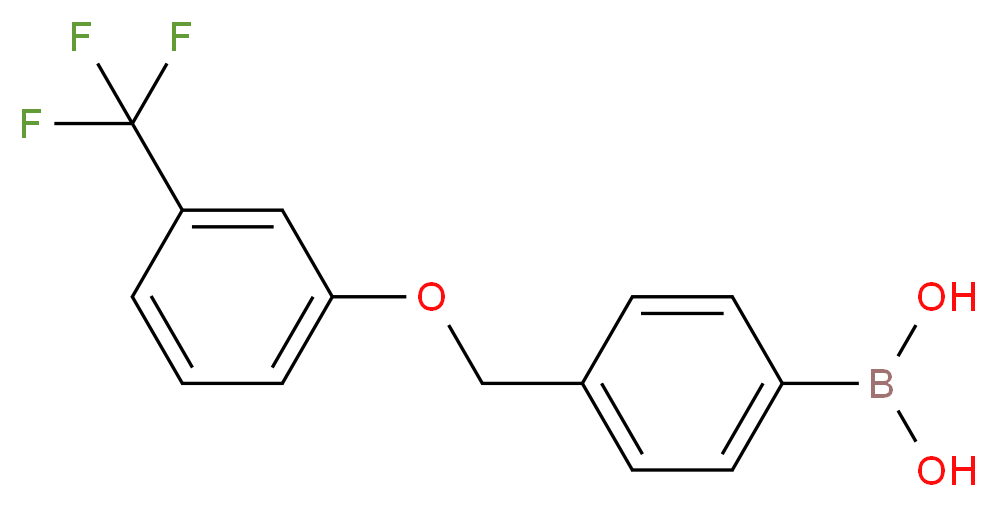 4-(3′-(Trifluoromethyl)phenoxymethyl)phenylboronic acid_Molecular_structure_CAS_849062-03-9)