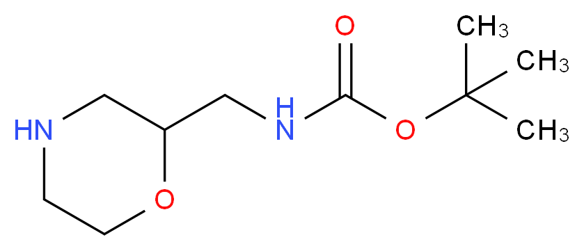 tert-Butyl morpholin-2-ylmethylcarbamate_Molecular_structure_CAS_173341-02-1)