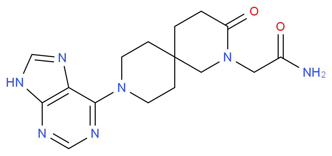 2-[3-oxo-9-(9H-purin-6-yl)-2,9-diazaspiro[5.5]undec-2-yl]acetamide_Molecular_structure_CAS_)