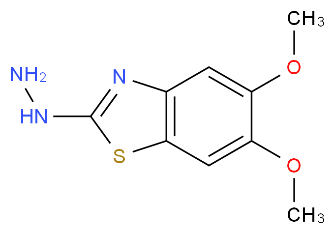 2-hydrazino-5,6-dimethoxy-1,3-benzothiazole_Molecular_structure_CAS_)