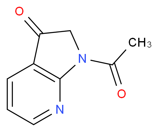 1-Acetyl-1,2-dihydro-3H-pyrrolo[2,3-b]pyridin-3-one_Molecular_structure_CAS_155818-89-6)