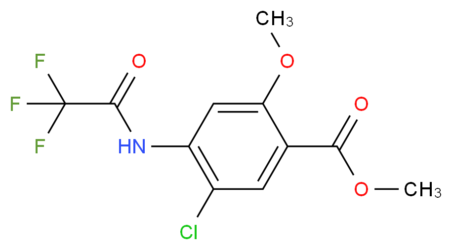 Methyl 5-Chloro-2-methoxy-4-trifluoroacetamidobenzoate_Molecular_structure_CAS_447438-06-4)