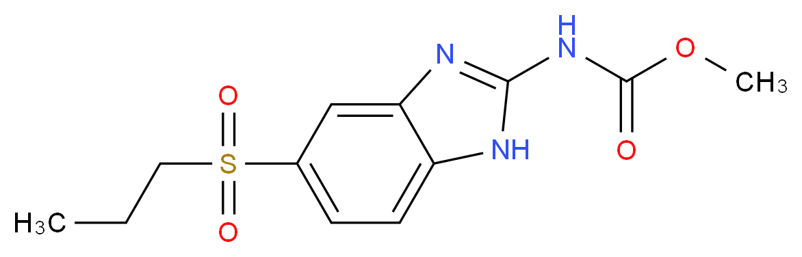 Albendazole sulfone_Molecular_structure_CAS_75184-71-3)