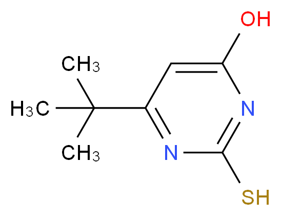 4-tert-Butyl-6-hydroxy-2-mercaptopyrimidine_Molecular_structure_CAS_)