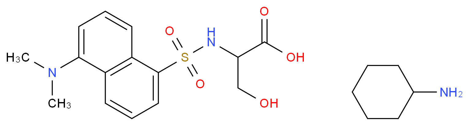 N-Dansyl-DL-serine cyclohexylammonium salt_Molecular_structure_CAS_42808-14-0)