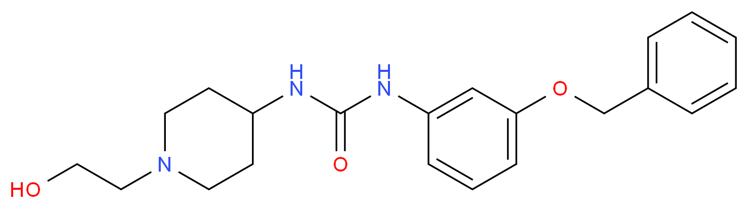N-[3-(benzyloxy)phenyl]-N'-[1-(2-hydroxyethyl)piperidin-4-yl]urea_Molecular_structure_CAS_)