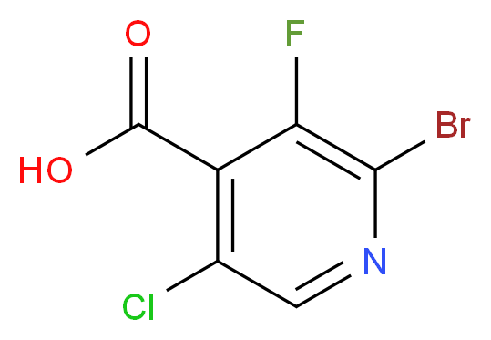 2-Bromo-5-chloro-3-fluoroisonicotinic acid_Molecular_structure_CAS_514798-01-7)