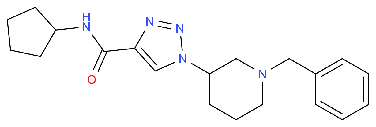 1-(1-benzyl-3-piperidinyl)-N-cyclopentyl-1H-1,2,3-triazole-4-carboxamide_Molecular_structure_CAS_)