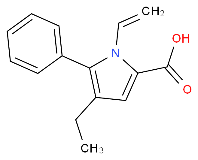 4-Ethyl-5-phenyl-1-vinyl-1H-pyrrole-2-carboxylic acid_Molecular_structure_CAS_)