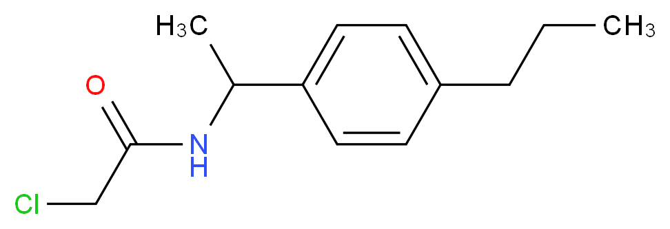 2-chloro-N-[1-(4-propylphenyl)ethyl]acetamide_Molecular_structure_CAS_915921-90-3)