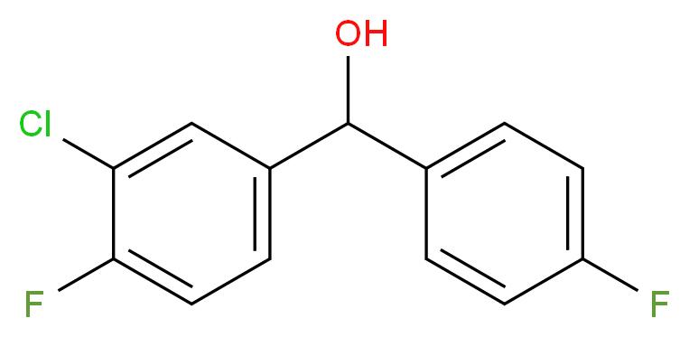 3-Chloro-4,4'-difluorobenzhydrol 97%_Molecular_structure_CAS_)