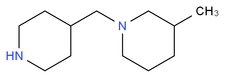 3-Methyl-1-(piperidin-4-ylmethyl)piperidine_Molecular_structure_CAS_926254-81-1)