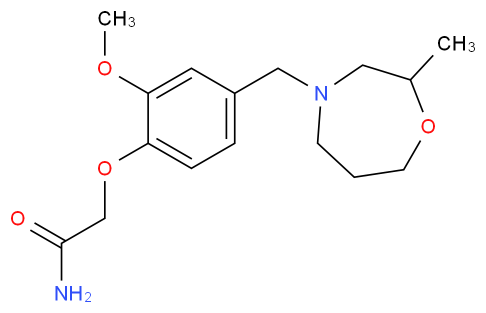 2-{2-methoxy-4-[(2-methyl-1,4-oxazepan-4-yl)methyl]phenoxy}acetamide_Molecular_structure_CAS_)