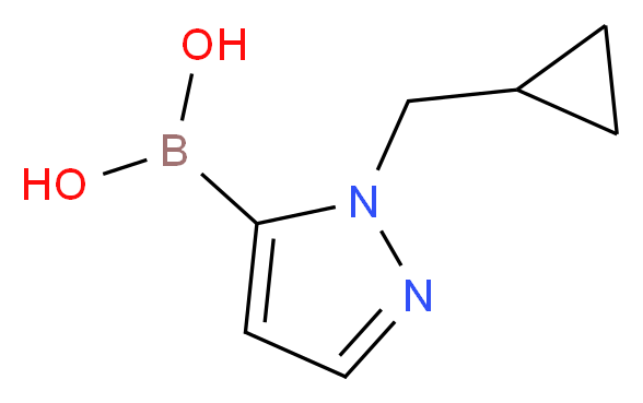 1-(CYCLOPROPYLMETHYL)-1H-PYRAZOLE-5-BORONIC ACID_Molecular_structure_CAS_)
