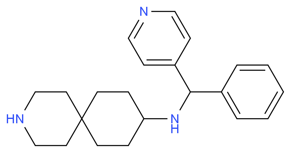N-[phenyl(pyridin-4-yl)methyl]-3-azaspiro[5.5]undecan-9-amine_Molecular_structure_CAS_)