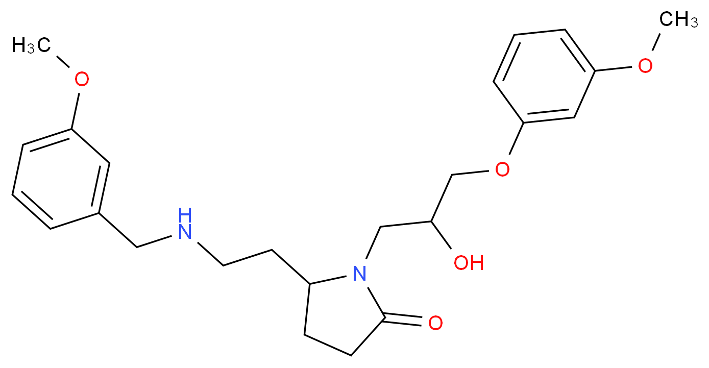 1-[2-hydroxy-3-(3-methoxyphenoxy)propyl]-5-{2-[(3-methoxybenzyl)amino]ethyl}-2-pyrrolidinone_Molecular_structure_CAS_)
