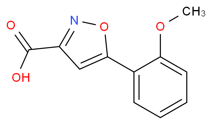 5-(2-Methoxy-phenyl)-isoxazole-3-carboxylic acid_Molecular_structure_CAS_668971-16-2)