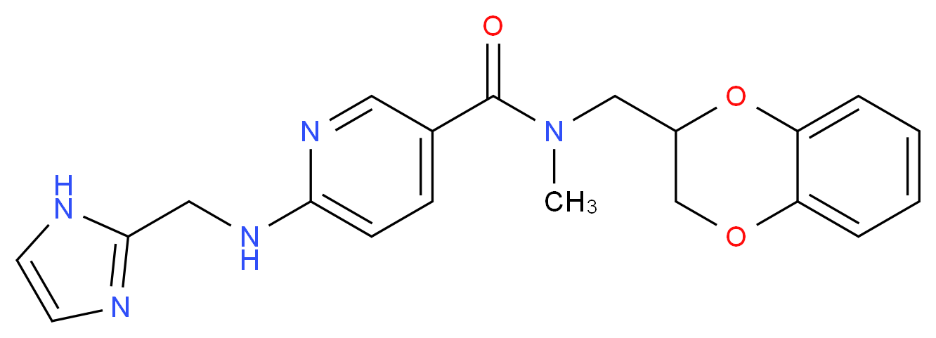 N-(2,3-dihydro-1,4-benzodioxin-2-ylmethyl)-6-[(1H-imidazol-2-ylmethyl)amino]-N-methylnicotinamide_Molecular_structure_CAS_)