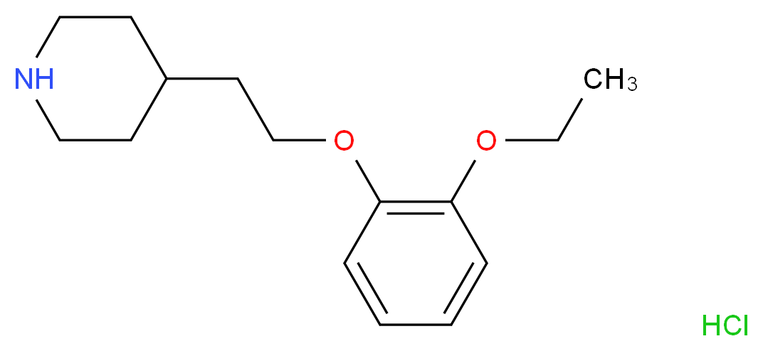 4-[2-(2-Ethoxyphenoxy)ethyl]piperidine hydrochloride_Molecular_structure_CAS_)