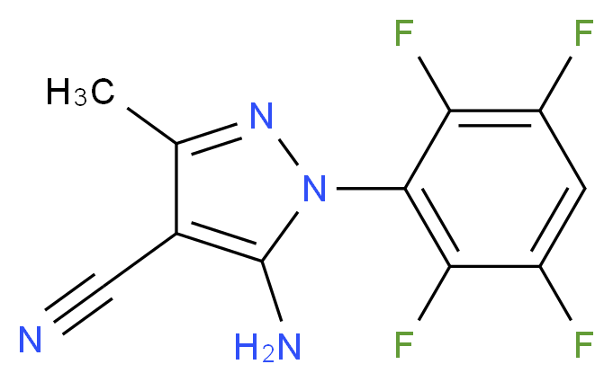 5-Amino-3-methyl-1-(2,3,5,6-tetrafluorophenyl)-1H-pyrazole-4-carbonitrile_Molecular_structure_CAS_1072944-90-1)