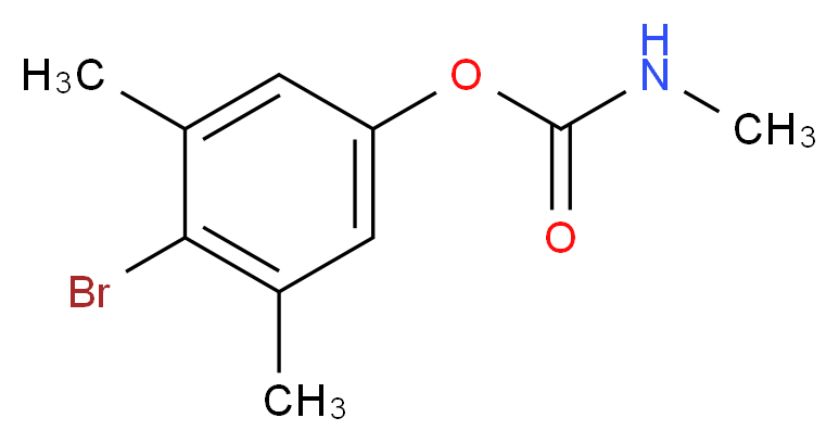 4-Bromo-3,5-dimethylphenyl N-methylcarbamate_Molecular_structure_CAS_672-99-1)